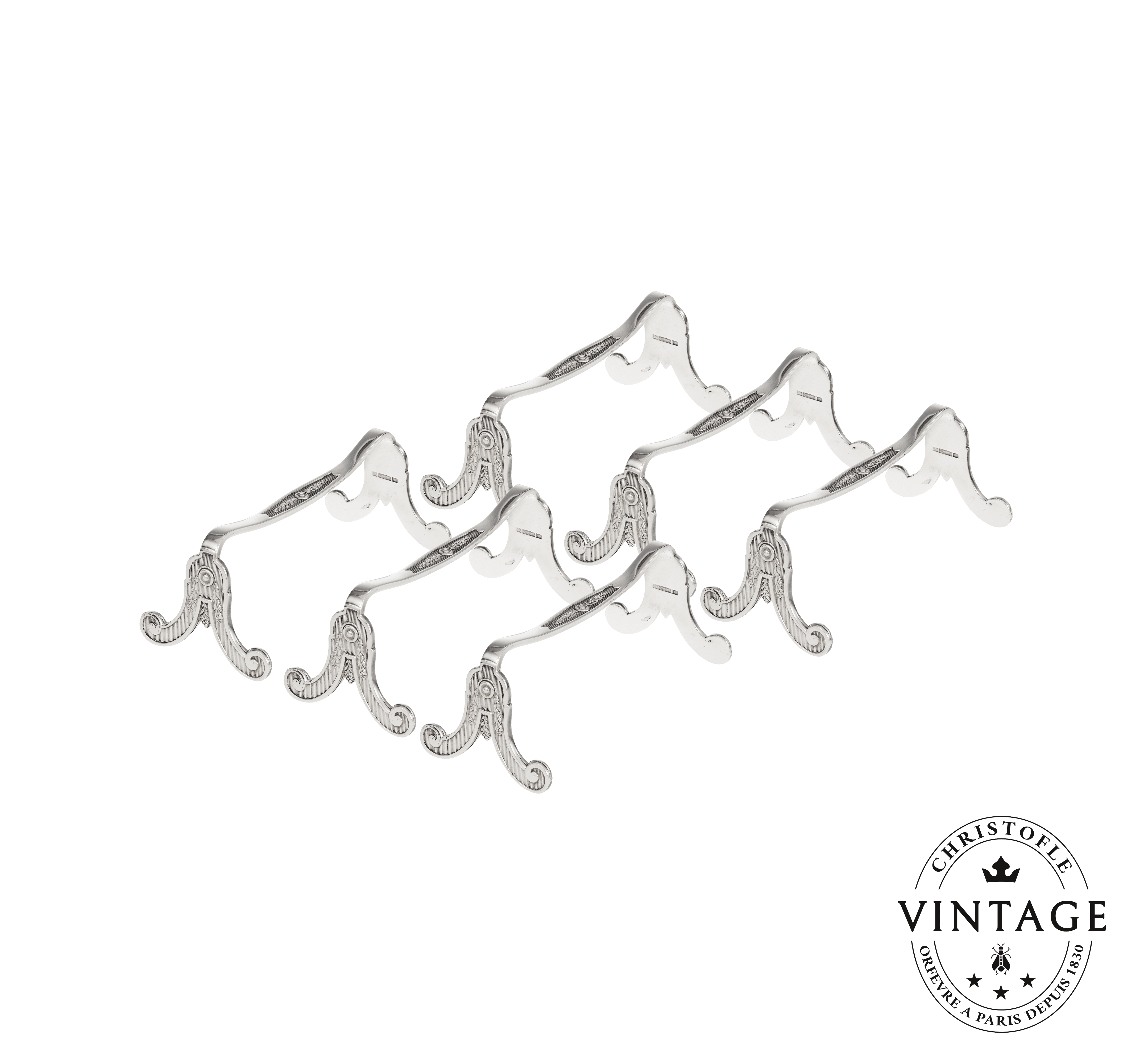 ヴィンテージ ナイフレスト 6点セット｜クリストフル